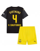 Borussia Dortmund Nico Schlotterbeck #4 Venkovní dres pro děti 2024-25 Krátký Rukáv (+ trenýrky)